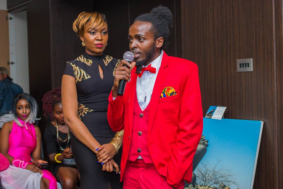 Mtindo Afrika 2017: Host Linda with 2016 hair stylist of the year Dgohnie Hair Arts during the event COURTESY: @poweroflens photography