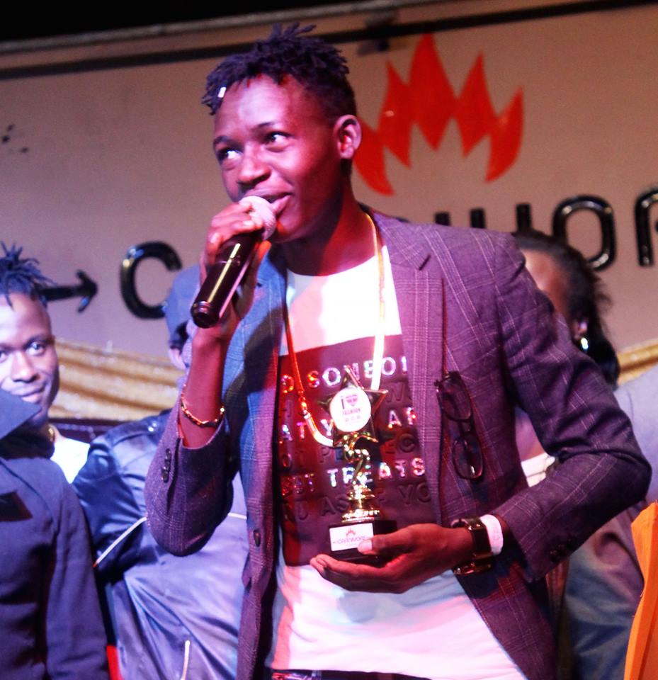 Mahujaa Awards 2017: MCA Tricky receiving the Comedian of the Year Award