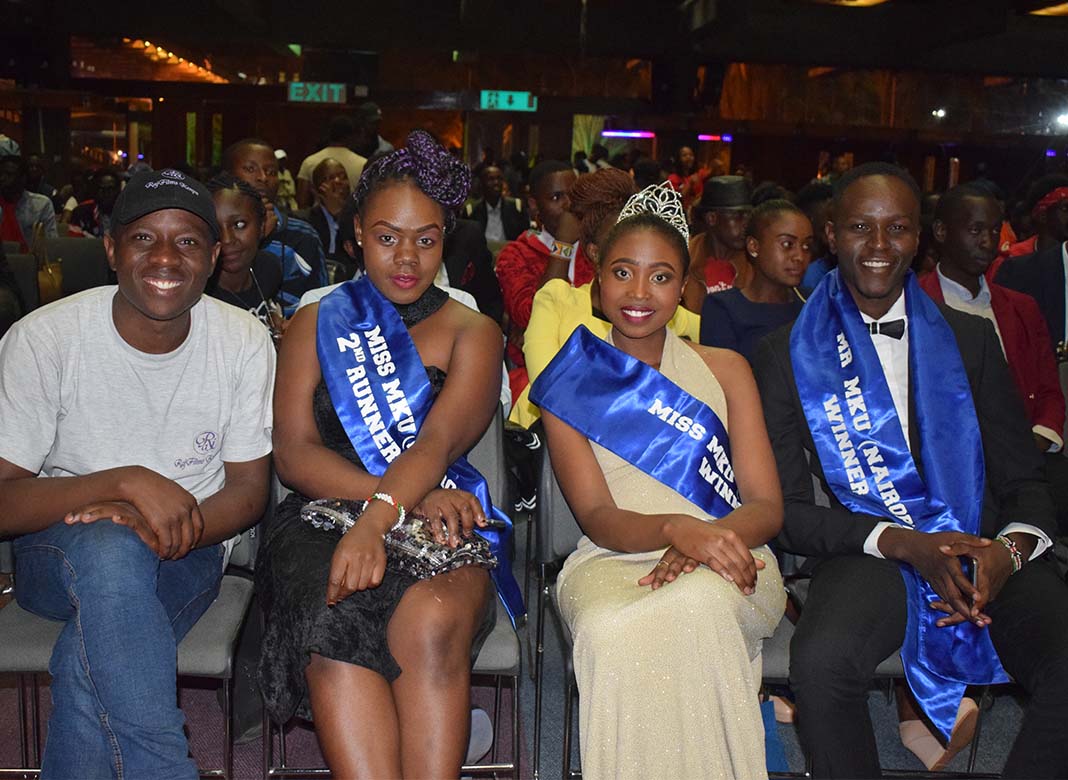 Mr & Miss Mount Kenya University 2017: Former lifters of this award were also present and following keenly. 