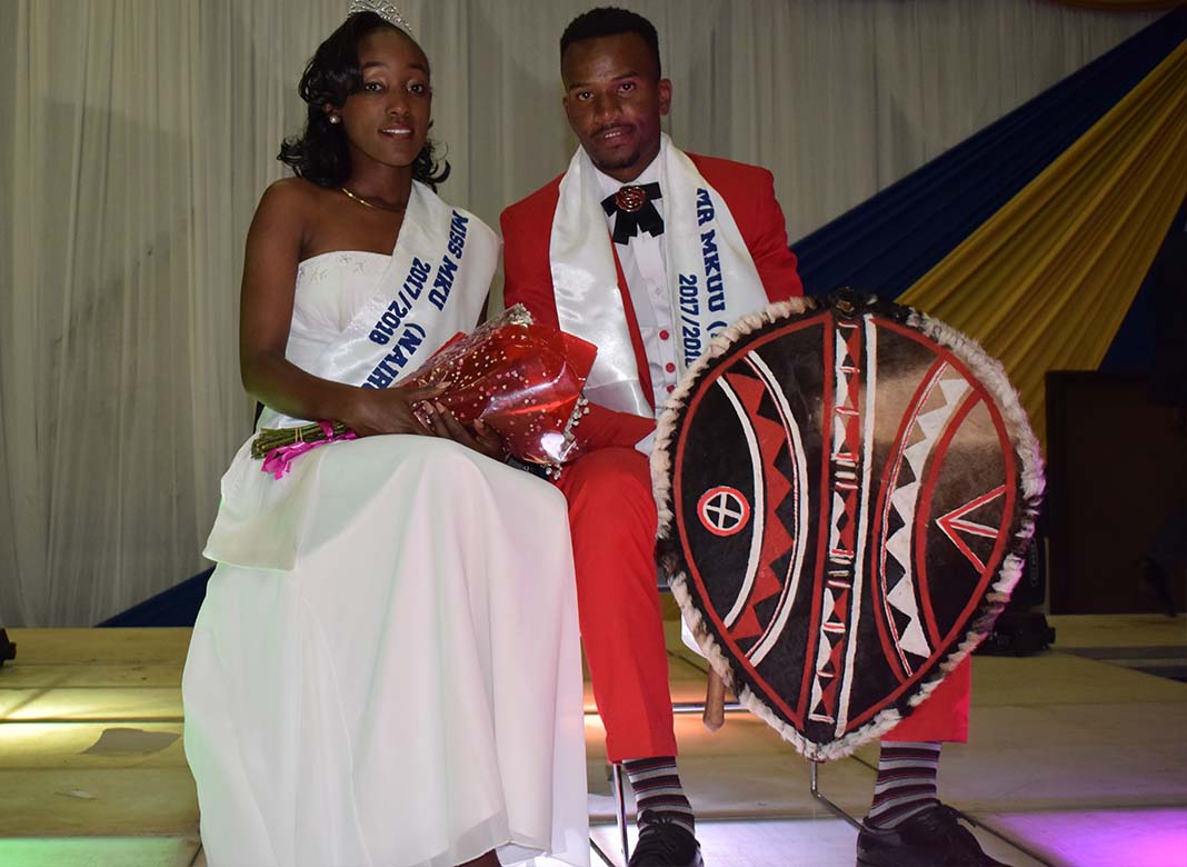 Mr & Miss Mount Kenya University 2017: Ann Njoroge and Michael Eliud are the newly crowned winners