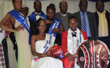 Sweet Victory. The new winners being congratulated by the university staff management