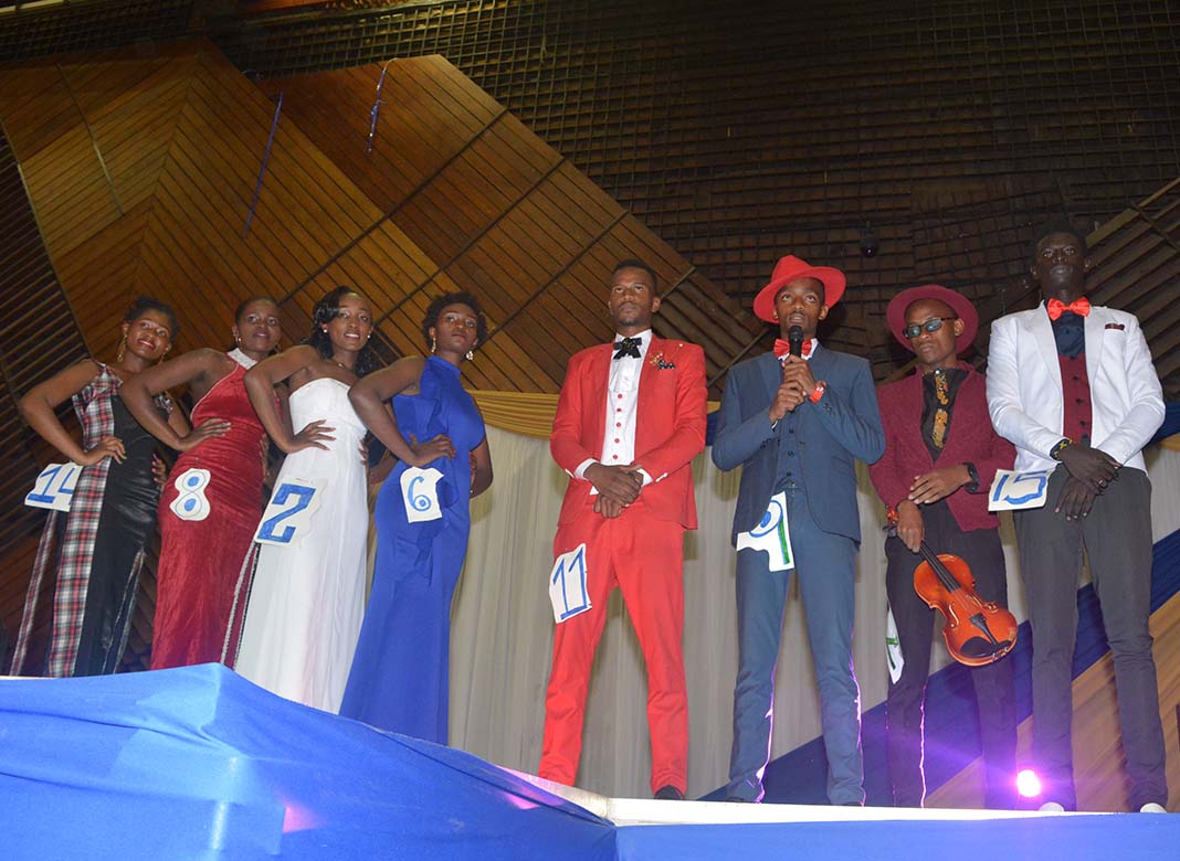 Mr & Miss Mount Kenya University 2017: The finalists during the question and answer session