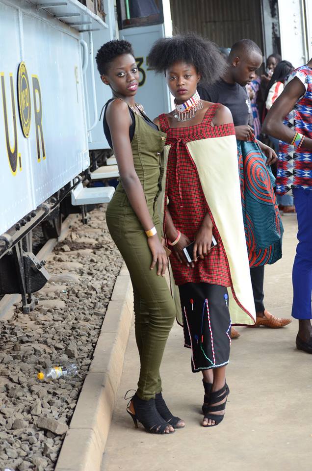 The Face of Nivea 2017/2018 and model Celly Rue Brown (left) at the Fashion Couture Affair 2017