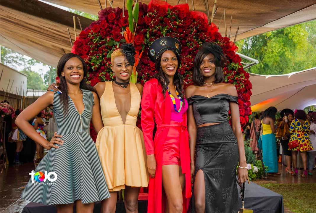 Fashion High Tea 2018: Ladies looking all glam at the Fashion High Tea 2018: Flowers courtesy of Subati