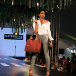 Professional Runway Model Nisha Ghedia showcasing African Classics handbag at the Fashion High Tea 2019