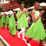 Fashion designs by 11 year old Keyla Lagat of Paliks Collection on display at the Africa Kids Fashion Week 2019