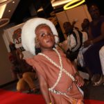 A model showing her prowess on the runway at the Amazing Little stars competition 2019