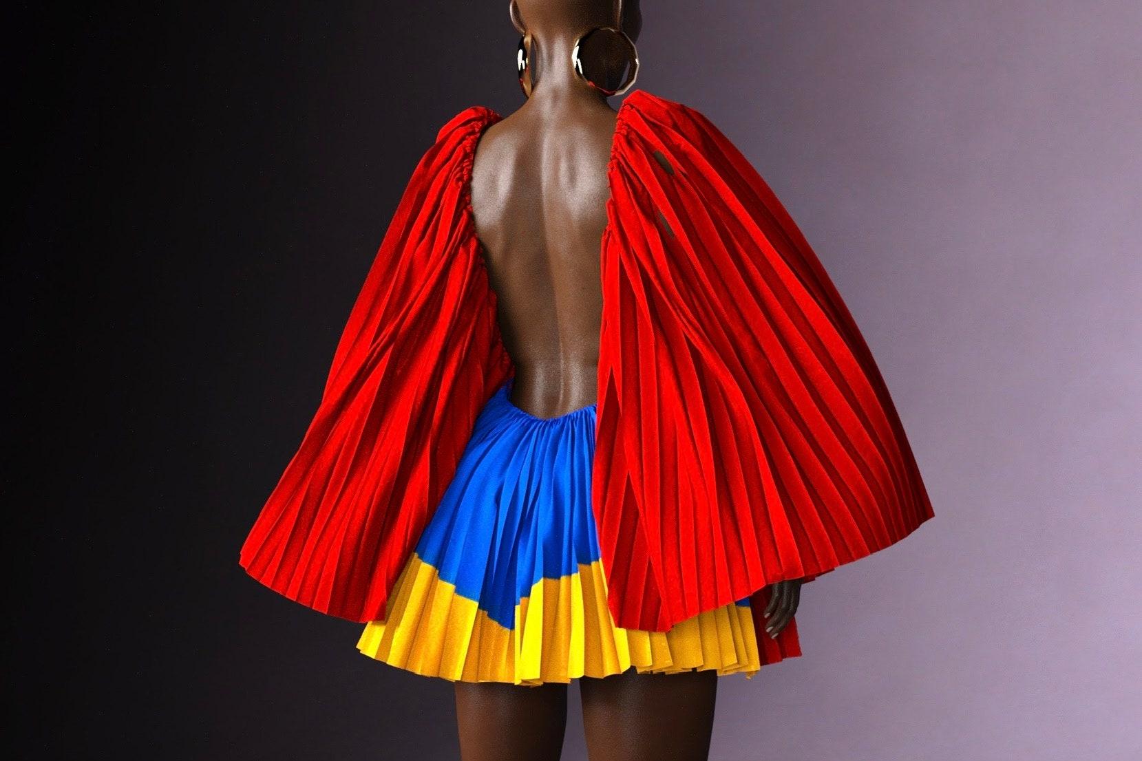 Some of the 3D Model designs used by Anifa Mvuemba in her latest fashion collection released during the COVID19 Pandemic 