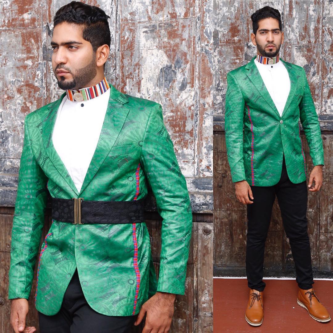 Chef Ali Mandhry has been spotted on many occasions rocking designs by John Kaveke