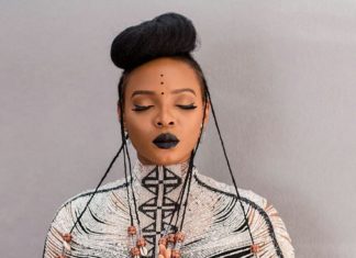 Nigerian Singer Yemi Alade drapped in jewellery by Patricia Mbela during Coke Studio Africa