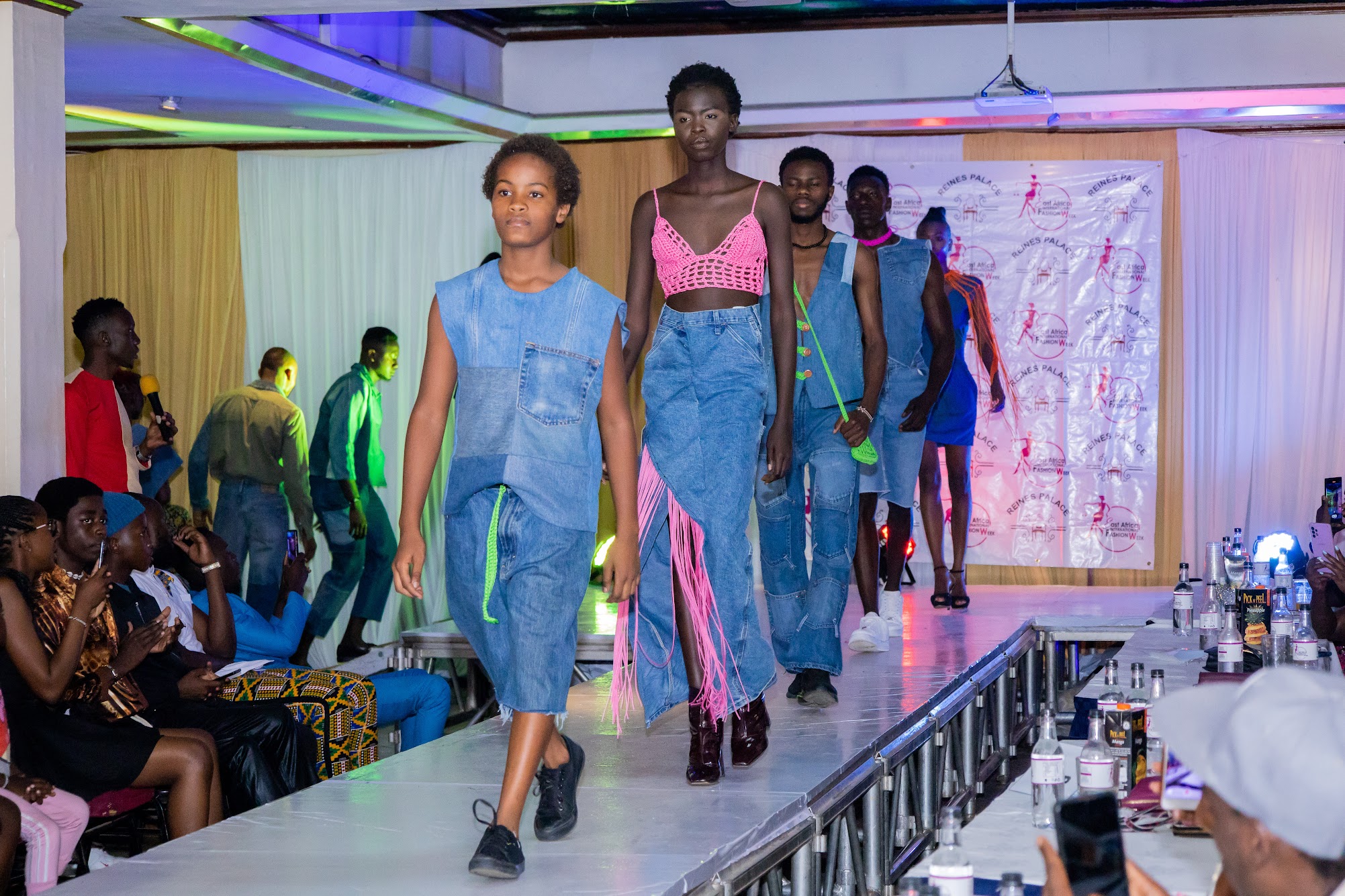 Models showcasing designs at the East Africa International Fashion Week